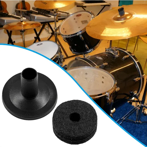Vista 3 de Jiozermi 21 accesorios de repuesto para platillos – Las piezas de platillos incluyen fundas de fieltro, arandelas, tuercas de ala, fieltros, fieltro