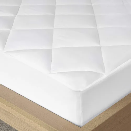 Vista 3 de Madison Park Quiet Nights funda de colchón impermeable algodón protector de cama doble xl blanco