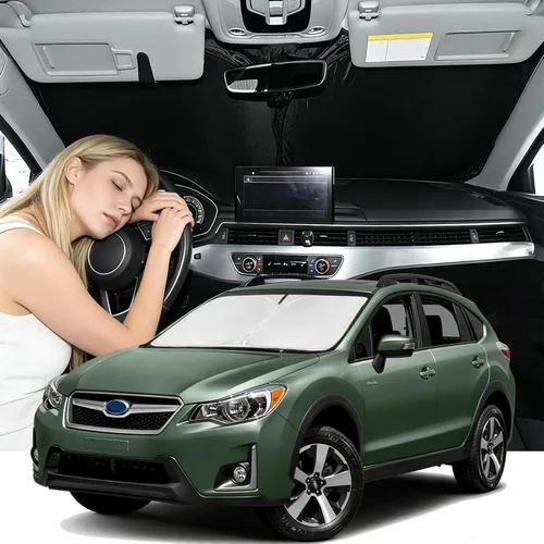 Vista 141 de Parasol de 2025 capas para parabrisas, ajuste personalizado, tela 240T, parasol retráctil que bloquea los rayos ultravioletas, accesorios