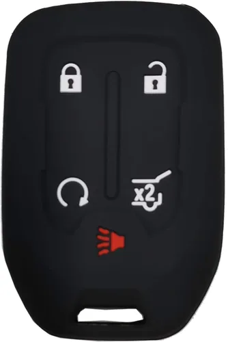 Vista 6 de 2 fundas protectoras para llave inteligente para GMC Acadia Terrain Yukon Chevrolet Suburban Tahoe entrada remoto sin llave, funda protectora para 1