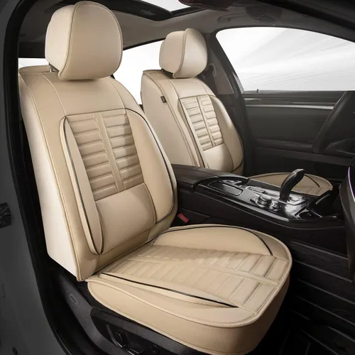 Vista 20 de Juego completo de fundas de asiento de automóvil para Ford Explorer 2004-2023, 2024 y 2025, juego completo de fundas de asiento de cuero con soporte