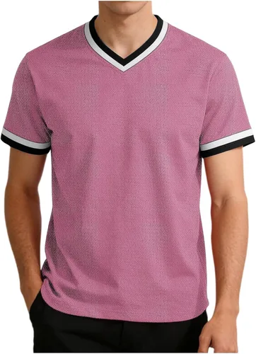 Vista 10 de Lightweight Workout Shirts for Men Summer Mesh V Neck Running Athletic T-Shirts Short Sleeve Breathable Gym Tops