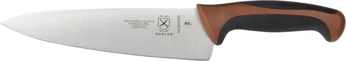 Vista 15 de Mercer Culinary Millennia Colors - Cuchillo para pan de acero inoxidable, borde ondulado de 10 pulgadas de ancho, color gris