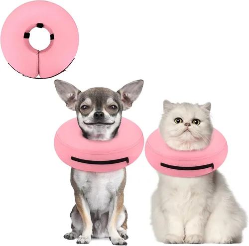 Vista 42 de Supet Collar inflable de cono para perro alternativo después de la cirugía, collar de dona para recuperación de cuello de perro, cono suave