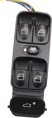 Vista 3 de Interruptor principal de ventana eléctrica del lado del conductor, botón eléctrico compatible con C230 C240 C280 C320 C350 C55 C32, repuesto #