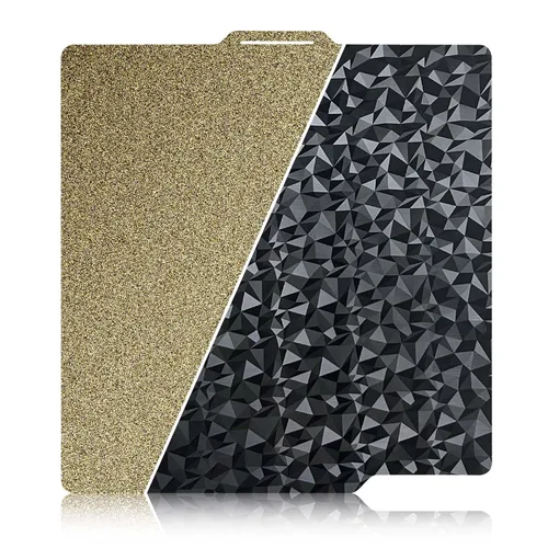 Vista 16 de IdeaFormer Doble Cara Hoja de Acero con Resorte PEI Texturizado Dorado 257x257mm, Cama de Impresión PEI Flexible para Impresora 3D Bambu Lab X1 X1C