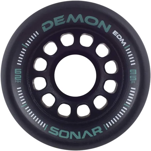Vista 2 de Riedell Demon EDM - Juego de 4 ruedas para patines, 43 mm x 62 mm Negro 95A