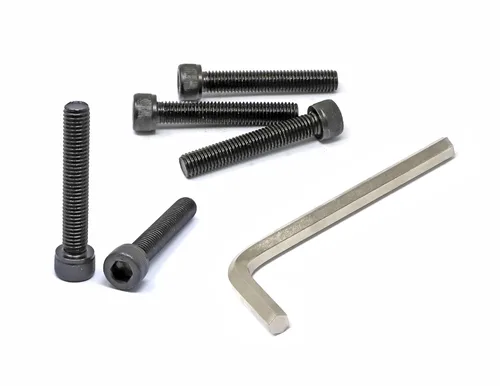 Vista 137 de iexcell Juego de 50 tornillos M4 x 20/25/30/35/40 de acero de aleación de grado 12.9, acabado de óxido negro