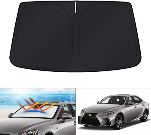 Vista 198 de KUST Parasol para parabrisas para BMW X1 F48 2016, 2017, 2018, 2019, 2020, 2021, 2022, accesorios de ajuste personalizado, parasol plegable