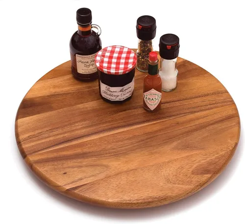 Vista 9 de Personalized Wedding Gift, Lazy Susan, Engraved Wood Gift, Personalized Lazy Susan, Mothers Day gift, Anniversary Gift, Mom Gift, Wife Gift, Lazy