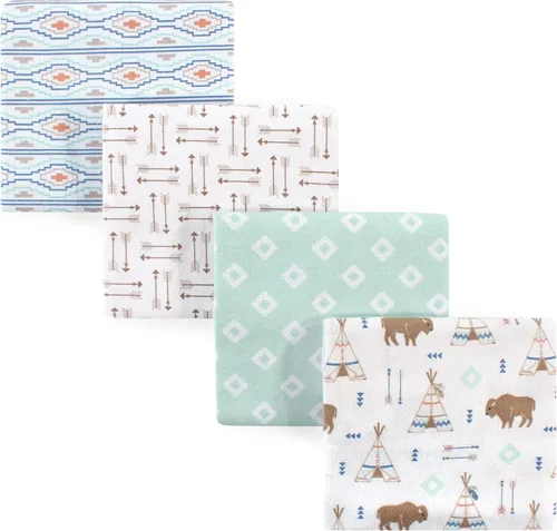 Vista 151 de Hudson Baby Unisex Baby Cotton Flannel Receiving Blankets, Christmas Scene, One Size (Pack of 2)
