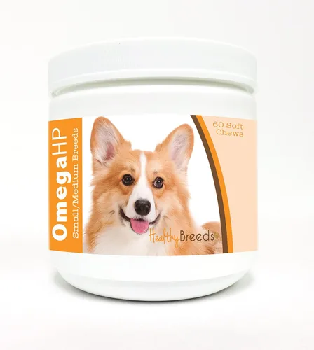 Vista 193 de Healthy Breeds Affenpinscher Omega HP - Masticables suaves para piel y pelaje, 60
