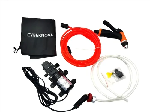 Vista 7 de CYBERNOVA Kit de lavado eléctrico de auto autocebante de presión inteligente, arranque y parada automática para automóvil, hogar, bicicleta