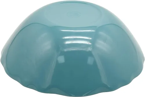 Vista 3 de Gourmet Art Crackle 100% melamina 12 pulgadas ensalada, mezcla, pasta, cuenco para servir pasta, azul aguamarina