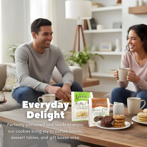 Vista 6 de Too Good Gourmet, galletas de masa para pastel de cumpleaños, paquete de 3, galletas suaves y masticables en lotes pequeños rociadas con glaseado