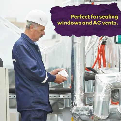 Vista 9 de ATack Cinta adhesiva reflectante de papel de aluminio, 3.6 mil, 2 pulgadas x 55 yardas, cinta HVAC de aluminio de alta temperatura y resistente