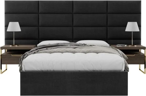 Vista 138 de Vänt - Paneles tapizados de cabecera para montar en la pared, diseño Elizabeth, 120 x 46 pulgadas, configuración de 16 paneles individuales