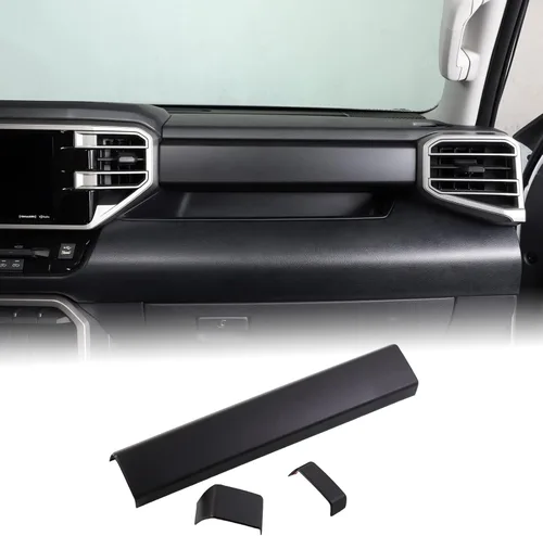 Vista 11 de Aunginsy Tiras de Panel de Tablero de Control Central Compatibles con Toyota Tundra/Sequoia 2022-2025 Moldura de Tablero de Consola Central de Coche