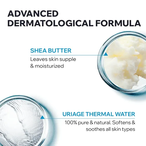 Vista 4 de Uriage Eau Thermale Moisturizing Body Lotion With Shea Butter & Hyaluronic Acid, Hydration For 24 Hours, Light Silky Body Moisturizer, Lovely Floral