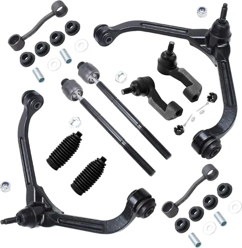 Vista 389 de Detroit Axle - Kit de suspensión delantera de 10 piezas para Hyundai Accent 2006-2011, 2 brazos de control inferiores, 4 barras de acoplamiento