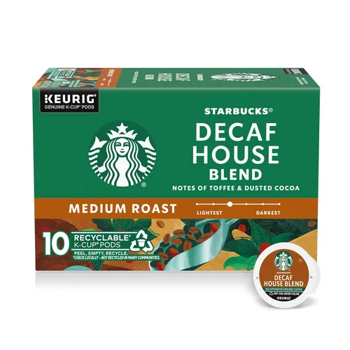 Vista 12 de Starbucks Cápsulas de café K-Cup, café caliente o helado de tostado medio, mezcla de casa descafeinada, 40 cápsulas Keurig