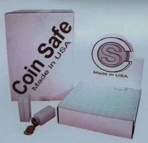 Vista 2 de Penny Coin Tubos Cuadrados (QTY = 25) por coinsafe