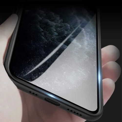 Vista 2 de X-level Funda compatible con iPhone 12/iPhone 12 Pro, ultrafina, suave, flexible, de poliuretano termoplástico, acabado mate, agarre delgado, funda