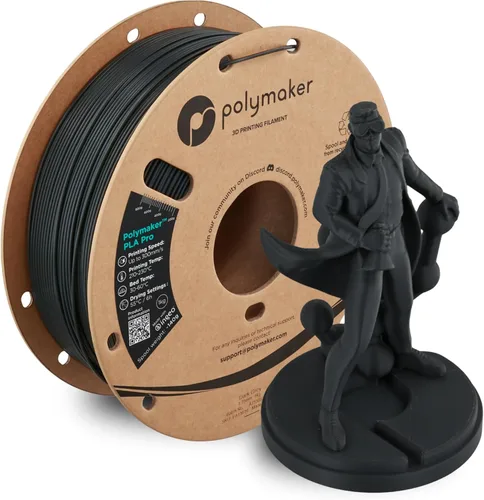 Vista 13 de Polymaker High Speed PLA Pro Filamento 1.75mm, Negro PolySonic PLA Pro Filamento de Impresión 3D 1kg - Impresión Rápida y Más Fuerte Filamento