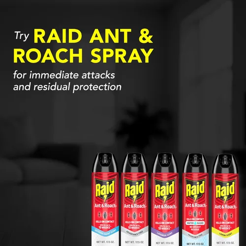 Vista 7 de Raid Ant & Roach Killer - Spray para insectos listados, mata por semanas, aroma a lavanda, 17.5 oz, paquete de 1