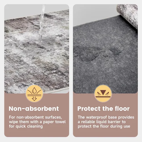 Vista 5 de Alfombrilla de Silla de Oficina para Piso de Madera y Baldosas, Protector de Alfombra Antideslizante Bajo Escritorio de 36"x48" para Silla