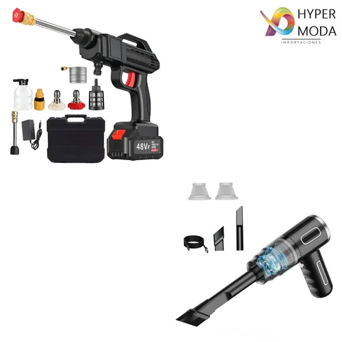 Kit Hidrolavadora + Aspiradora De Carro