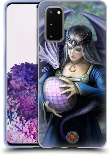 Vista 208 de Head Case Designs Officially Licensed Anne Stokes God's Hammer Guardian Dragons Gel Case [Military Grade Protection] Compatible with Samsung Galaxy