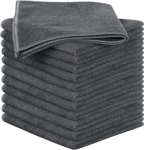 Vista 9 de SINLAND Trapo de microfibra absorbente de limpieza para cocina, paño de secado rápido, sin rayas, trapos de vidrio, 12 x 12 pulgadas, paquete de 12