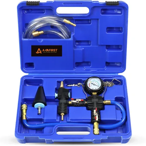 Vista 10 de Kit de recarga de vacío de refrigerante, sistema de refrigeración, kit de herramientas de purga y llenado al vacío del radiador, relleno