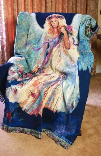 Vista 2 de Manual Woodworkers and Weavers, colección Inspirational, Mural de pared con verso y varilla de pináculo, 60 por 50 pulgadas., Algodón, Multicolor