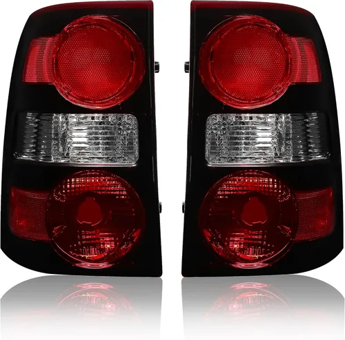 HECASA Luces traseras compatibles con Ford Explorer 2006-2010, de repuesto para 6L2Z13405CA FO2818140 6L2Z13404CA FO2819140 luces traseras halógenas