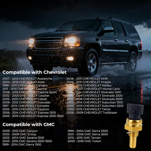 Vista 2 de Sensor de temperatura del refrigerante del motor para Chevrolet Silverado 1999-2014, GMC Sierra 1999-2014, Chevrolet Tahoe 2000-2015, GMC Yukon