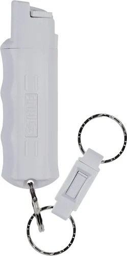 Vista 10 de SABRE Pepper Spray - Quick Release Keychain for Easy Carry & Fast Access, Max Police Strength Self Defense OC Spray With UV Dye, 10 Sec. Spray Time