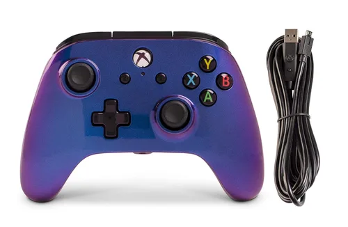 Vista 8 de Enhanced Wired Controller for Xbox One - Cosmos Nebula, gamepad, wired video game controller, gaming controller, Xbox One, works with Xbox Series XS