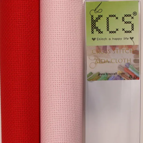 Vista 94 de KCS 2 cajas de tela de costura de algodón para punto de cruz de 15 x 18 pulgadas (blanco antiguo, 11 unidades)