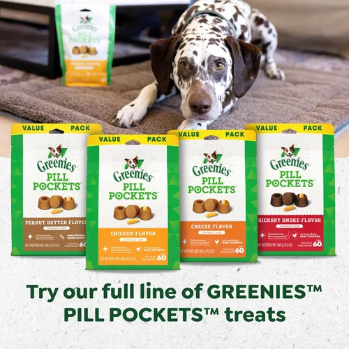 Vista 10 de Greenies Pastilleros para perros de tamaño grande, golosinas suaves para perros, sabor a queso, bolsa de 7.9 onzas (30 golosinas)