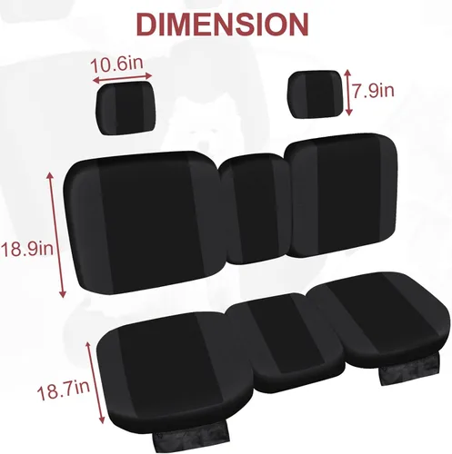 Vista 7 de StarknightMT UTV Defender Funda de asiento – Fundas de asiento impermeables a prueba de polvo compatibles con Can Am Defender DPS MAX 6X6 PRO