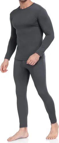 Vista 10 de WEERTI Ropa interior térmica para hombres Calzoncillos largos con forro polar Capa base para hombres Clima frío Parte superior e inferior