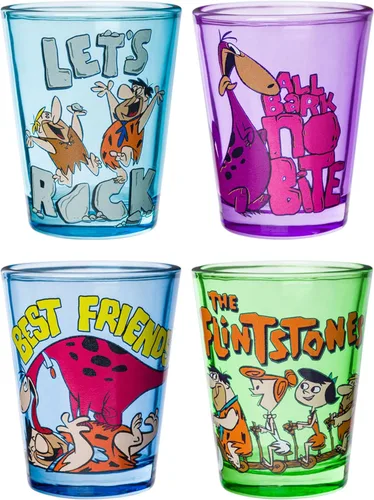 Vista 20 de Silver Buffalo Powerpuff Girls With Blossom, Bubbles, Buttercup y Professor Sugar Spice Everything Nice Chemical X 3D - Juego de 4 mini vasos de 1.5