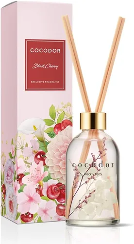 Vista 45 de COCODOR - Difusor con flores reales preservadas, aceite de perfume de rosa y varillas de junco, de 6,7 onzas (200 ml), decoración para el hogar
