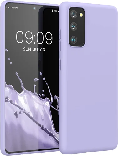 Vista 15 de kwmobile Funda compatible con Samsung Galaxy S20 FE - Funda protectora de silicona TPU suave y delgada - Pizarra oscura