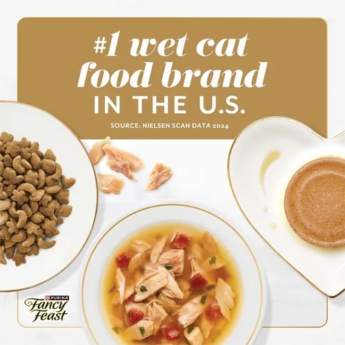 Vista 8 de Fancy Feast Gems Pate - Mousse de comida para gatos con atún y un halo de salsa sabrosa para gatos, paquete de 8, cajas de 4 onzas