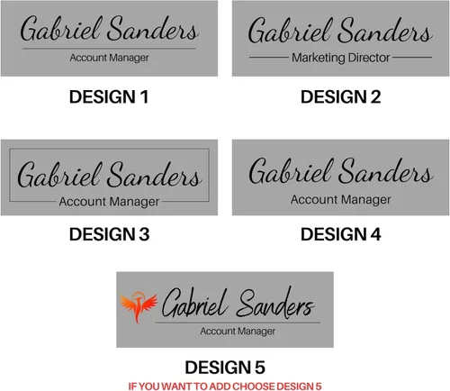 Vista 3 de Placa de identificación de pared, placa de nombre para puerta, regalos de oficina, letrero ejecutivo, placa de pared, letrero personalizado