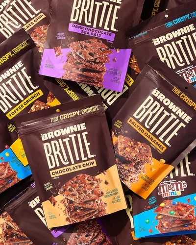 Vista 9 de Paquete surtido de brownie con chispas de chocolate (120 calorías por onza) Paquete de 6, 5 onzas, postre rico en bocadillos de brownie gourmet