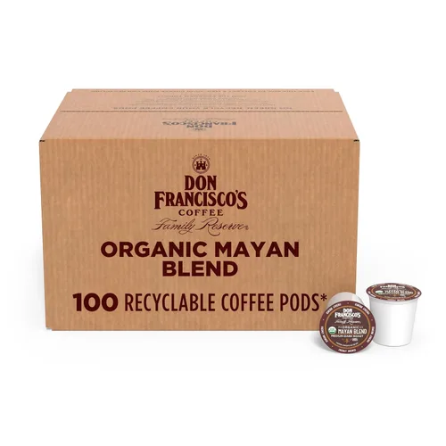 Vista 13 de Don Francisco’s Coffee Decaf 100% Colombian; café descafeinado, tueste mediano, cápsulas reciclables estilo K-Cup, compatibles con cafeteras Keurig